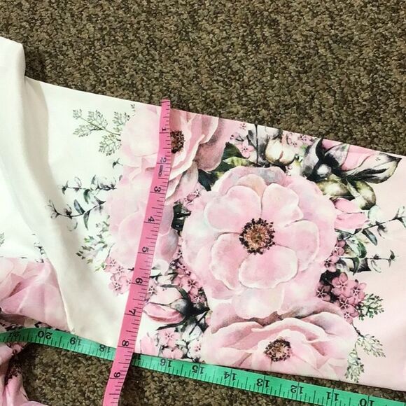 Floral Pink Women’s Blouse Plus Size XXL - Picture 8 of 9